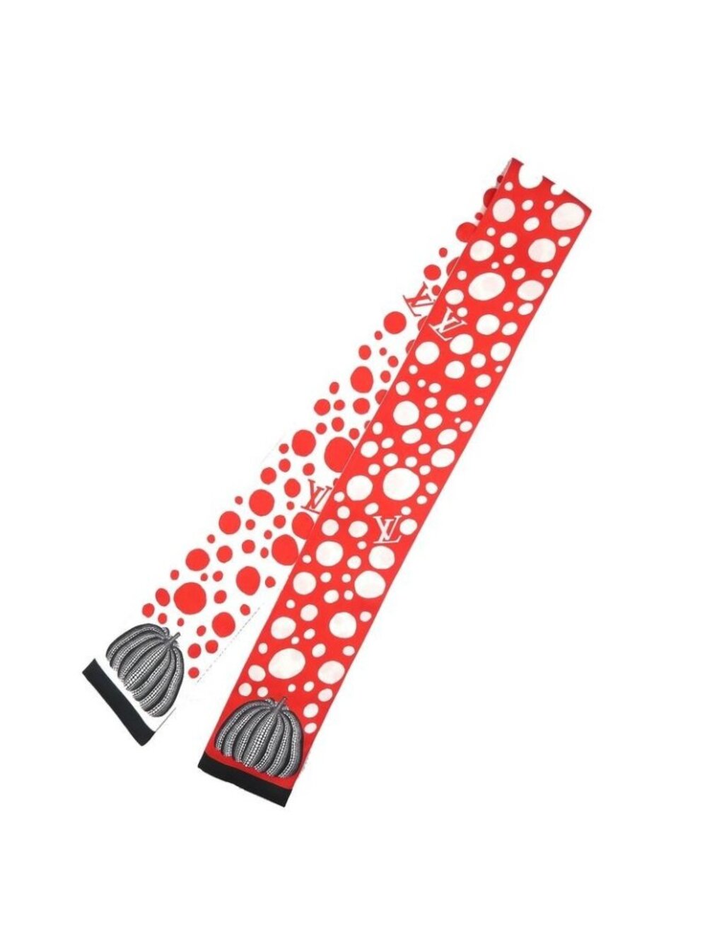 Louis Vuitton YK Bandeau Infinity Dot Yayoi Kusama Silk Red White Black